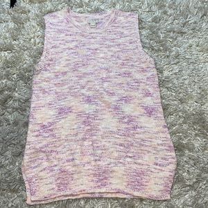 J.Crew Women’s Medium Sweater Vest Cotton /Linen